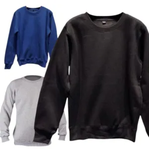 Buzo de friza unisex de cuello redondo para uniforme de empresas y ropa de trabajo