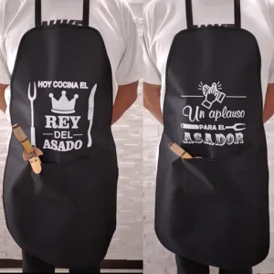 Delantales de asador tradicionales en varios modelos de diseño regional para souvenirs de turismo y regalos corporativos empresarios de empresas.