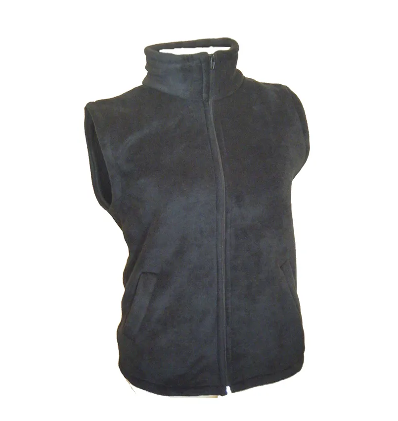 Chaleco polar con bolsillos unisex 1 Chaleco polar con bolsillos unisex de micropolar para uniforme de empresas y ropa de trabajo personalizada con logo bordado