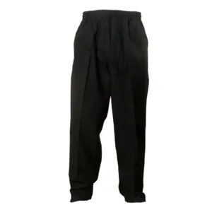 Pantalones náuticos simples con bolsillos laterales por mayor con cintura elástica para uniformes de personal operativo y comercios.