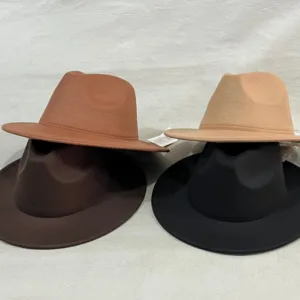 Sombrero panama paño sin cinta ala ancha en colores varios y talle único ajustable para regalos empresarios, acciones de marcas y eventos corporativos.