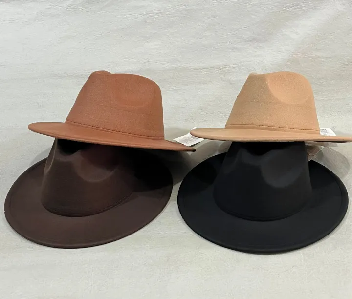 Sombrero panama paño sin cinta 1 Sombrero panama paño sin cinta ala ancha en colores varios y talle único ajustable para regalos empresarios, acciones de marcas y eventos corporativos.