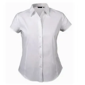 Camisas para mujer manga corta de vestir por mayor para uniformes corporativos y ropa de trabajo elegante de empresas.