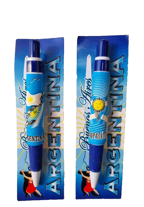 Boligrafos de Argentina 1 Bolígrafos de Argentina motivos diversos en modelos varios con diseños regionales típicos para souvenirs de turismo y regalos empresarios corporativos.