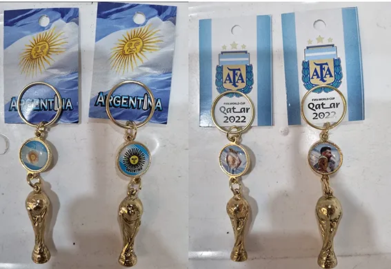 Llaveros copa del mundo 1 Llaveros de la copa del mundo de Argentina en modelos varios para souvenirs de turismo y regalos empresarios corporativos de empresas.