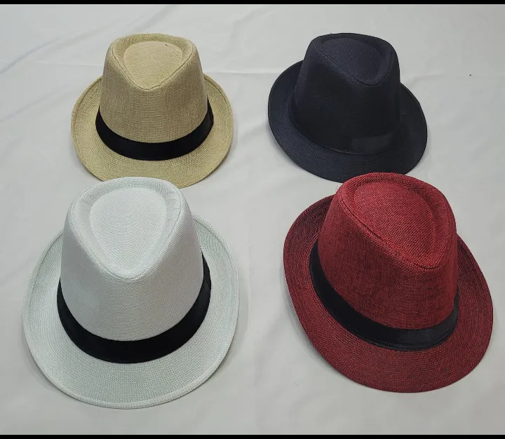 Sombrero fedora modelos varios 1 Sombrero fedora tela poliester modelos y colores varios para regalos empresarios, acciones promocionales y eventos corporativos de empresas.