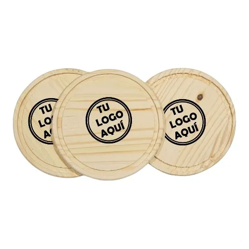 Plato de madera con logo 1 Plato de madera con logo personalizado grabado por mayor para asados, regalos empresarios y souvenirs tradicionales de empresas.
