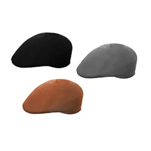 Boinas o gorras inglesas de fieltro de lana tipo golf por mayor personalizadas con logo bordado para uniformes y regalos empresarios de empresas.