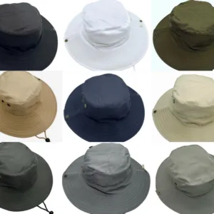 Sombreros australianos ala ancha colores varios talle unico con protección solar para regalos empresarios, acciones de marcas y eventos corporativos.