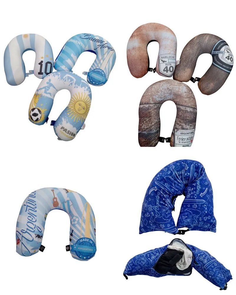 Cuellos para viaje 1 Cuellos para viaje personalizados con logo corporativo por mayor para regalos empresarios y souvenirs de turismo de empresas.