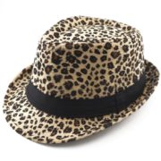 Sombrero fedora animal print