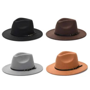 Sombrero de paño ala ancha tipo pana en color negro para regalos empresarios, acciones promocionales de marcas y todo tipo de eventos corporativos.