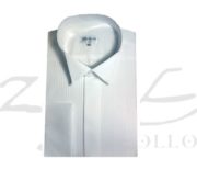 Camisa cuello palomita plisada