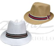 Sombrero rafia tipo fedora