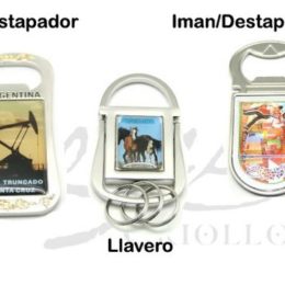 Destapador, Llavero e Iman con su Logo