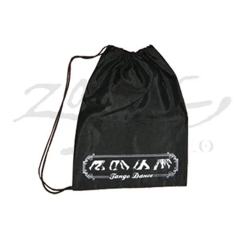 Bolsa porta Zapatos de tela 1 Bolsa porta zapatos de tela tipo mochila con cordón y diseños de tango.