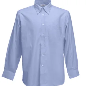 Camisas oxford unisex en color celeste, blanco o beige para uniforme corporativo de empresas y ropa de trabajo personalizada con logo