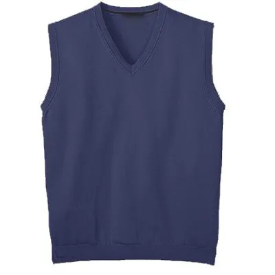 Chaleco de lana para uniforme 1 Chalecos de lana para uniforme tejidos de punto en color clásico para uniforme corporativo de oficinas y ropa de trabajo con logo bordado
