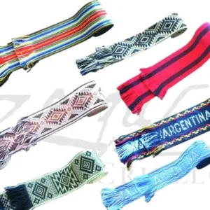 Fajas salteñas y argentina multicolor rayada salteña mapuche en talle único regionales para souvenirs de turismo y regalos empresarios corporativos de empresas.