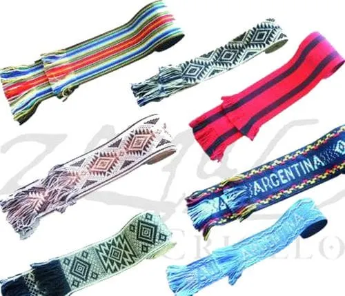 Fajas Salteñas y Argentina 1 Fajas salteñas y argentina multicolor rayada salteña mapuche en talle único regionales para souvenirs de turismo y regalos empresarios corporativos de empresas.