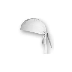 Gorros bandana de cocina tipo pirata por mayor en colores varios para uniformes de cocineros, restaurantes y personal de catering.