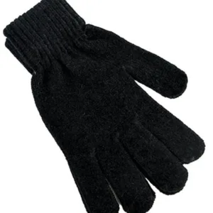 Guantes de chenille para mujer elastizados en varios colores de textura suave y abrigada para accesorios de invierno de uso diario.