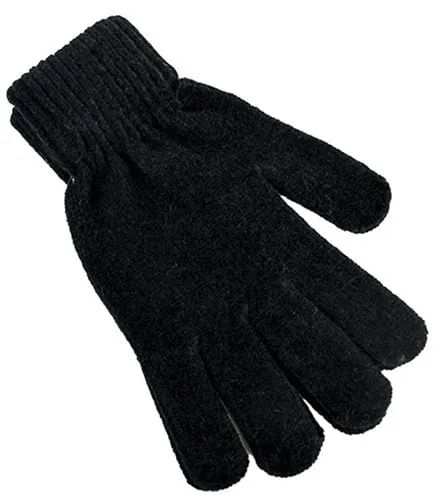 Guantes para mujer Chenille elastizado 1 Guantes de chenille para mujer elastizados en varios colores de textura suave y abrigada para accesorios de invierno de uso diario.