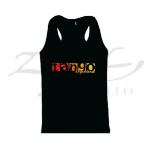 Musculosa de Tango Argentina con diseño estampado simple, souvenir regional de turismo argentino y regalos empresarios corporativos.