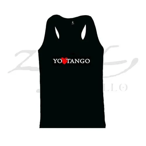 ZC20 Yo Amo al Tango - Musculosa 1 Musculosa de tango Yo Amo al Tango con diseño estampado, souvenir regional de turismo argentino y regalos empresarios corporativos de empresas.