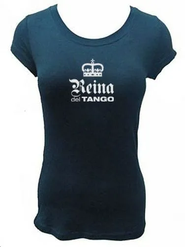ZC800 - Reina del Tango 1 Remera de tango Reina del Tango con diseño de corona, souvenir regional de turismo argentino y regalos empresarios corporativos.