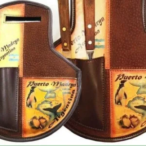 Set asado con diseño o logo personalizado full color por mayor para regalos empresarios y souvenirs tradicionales de empresas.
