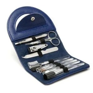 Set manicura de varias piezas en estuche personalizado con logo corporativo por mayor para regalos empresarios y merchandising de empresas.