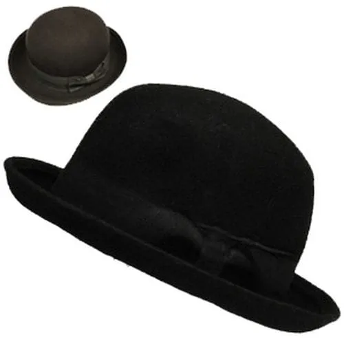 Sombrero Bombin para Mujer 1 Sombrero bombín para mujer en color negro para regalos empresarios, acciones promocionales de marcas y todo tipo de eventos corporativos.