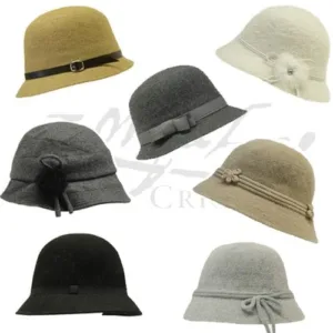 Sombrero parisino mujer modelos varios en colores negro, gris y beige para regalos empresarios, acciones de marcas y todo tipo de eventos corporativos.