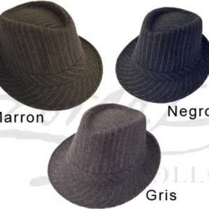 Sombreros rayados lana en colores negro, marrón y gris para regalos empresarios, acciones promocionales de marcas y todo tipo de eventos corporativos.