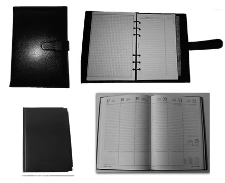 Agendas de cuero o simil cuero 1 Agendas de cuero o símil cuero ejecutivas para regalos empresarios con opción de logo grabado personalizado por cantidad.