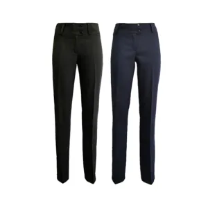 Pantalones de vestir para mujer elastizados por mayor para uniformes administrativos de empresas y ropa de trabajo formal.