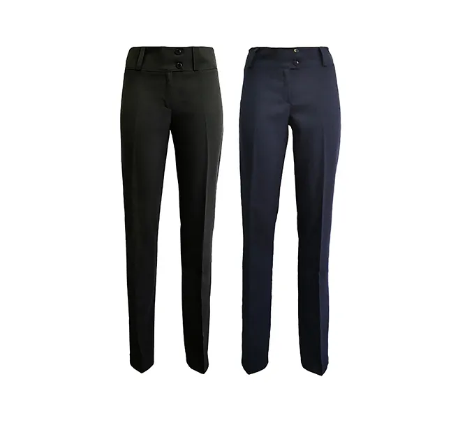 Pantalon de vestir para mujer elastizado 1 Pantalones de vestir para mujer elastizados por mayor para uniformes administrativos de empresas y ropa de trabajo formal.