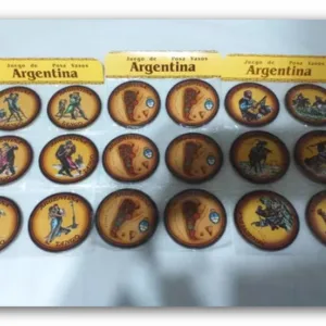 Posavasos de símil cuero de tango, Argentina y gaucho con diseños full color regionales para souvenirs de turismo y regalos empresarios corporativos.
