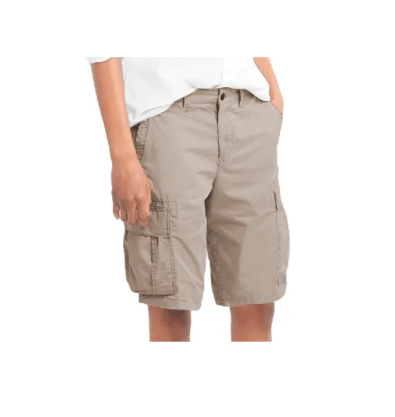 Bermuda Cargo de gabardina con bolsillos 1 Bermudas cargo de gabardina con bolsillos por mayor para uniformes operativos de empresas y ropa de trabajo de verano.