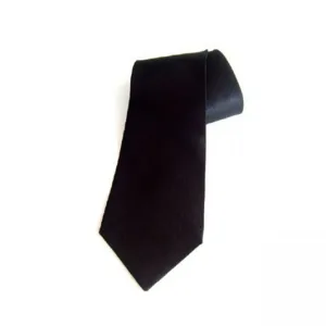 Corbatas de vestir unisex en colores blanco y negro para uniformes de empresas, personal de recepción, hotelería y seguridad corporativa.