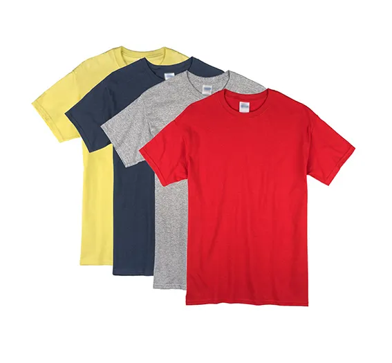 Remeras para chicos 1 Remera para chicos de algodón escolar lisa para uniforme de colegios, colonias de vacaciones y clubes con escudo o logo estampado
