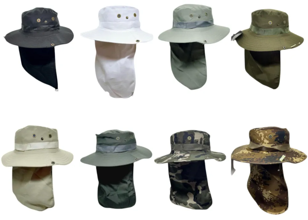 Gorros Australiano cubre nuca 1 Gorros australiano cubre nuca en colores varios regional para souvenirs de turismo aventura y regalos empresarios corporativos de empresas.