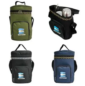 Bolso porta termo estampado personalizado con logo para regalos empresarios y souvenirs corporativos de recuerdos argentinos de turismo.