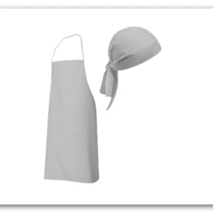 Cofia para cocina en color negro, blanco o rojo para protección e higiene en uniformes gastronómicos y ropa de trabajo con logo