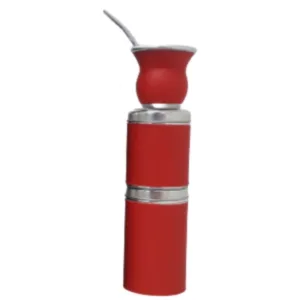 Set de mate 4 piezas en eco cuero en colores varios regionales para souvenirs de turismo y regalos empresarios corporativos de empresas.