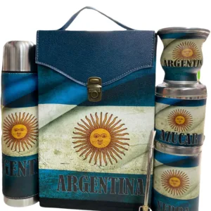 Set matero de Argentina y diseños estampados personalizados con logo corporativo por mayor para regalos empresarios y souvenirs de empresas.