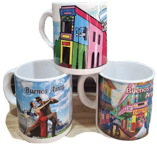 Taza de Tango Argentina 1 Tazas de tango de Argentina de cerámica en modelos varios regionales para souvenirs de turismo y regalos empresarios corporativos de empresas.
