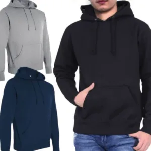 Buzo canguro de algodón frizado para uniforme de empresa y ropa de trabajo personalizada