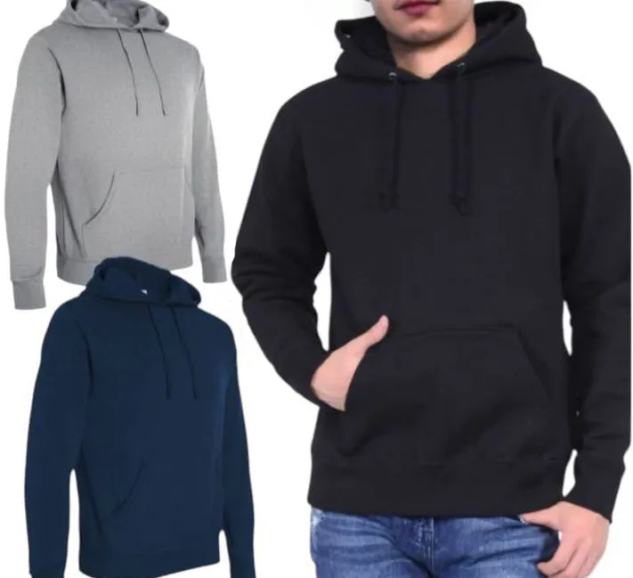 Buzo canguro de algodon frizado 1 Buzo canguro de algodón frizado para uniforme de empresa y ropa de trabajo personalizada
